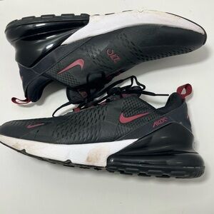 Nike Air Max 270 Black Red Men’s Size 12 DZ4402-001 Athletic Running Shoes**